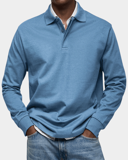 Comfortable Spring Polo with Long Sleeves