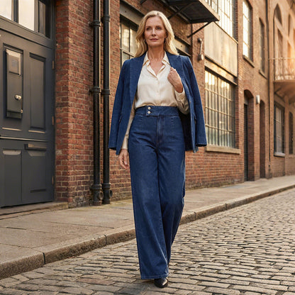 Largève — High-Waist Wide-Leg Denim Jeans