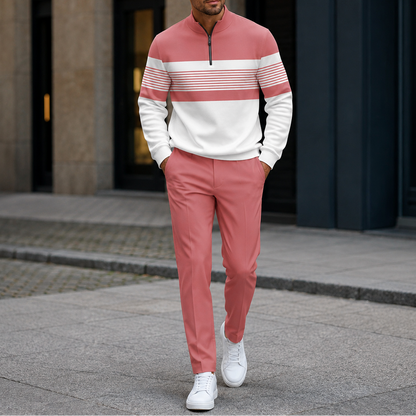 Bramholt — Colour-Block Quarter-Zip Set
