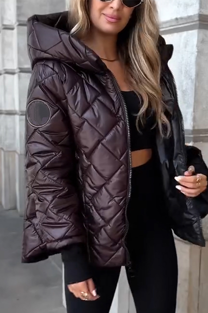 Women's Hooded Cotton Jacket - Comfortable Everyday Wear