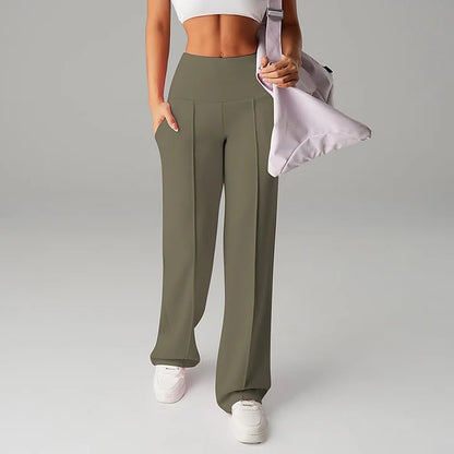 Women's Solid Color Straight Leg Pants