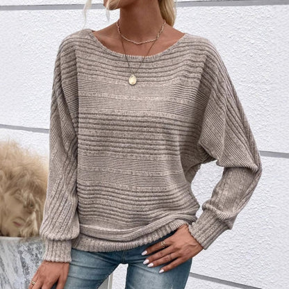 Cassalyn — Batwing-Sleeve Knit Pullover