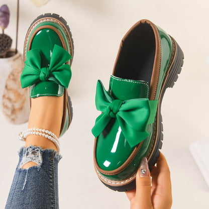 Lucente Loafers — Bowknot Slip-On