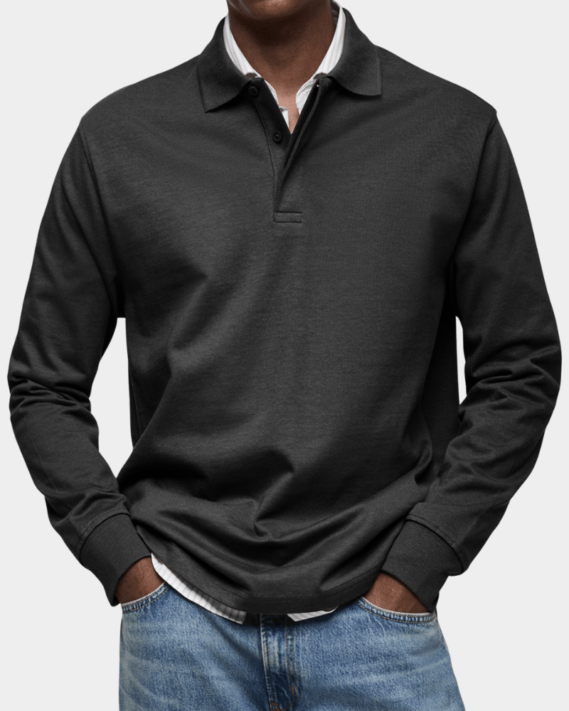 Comfortable Spring Polo with Long Sleeves