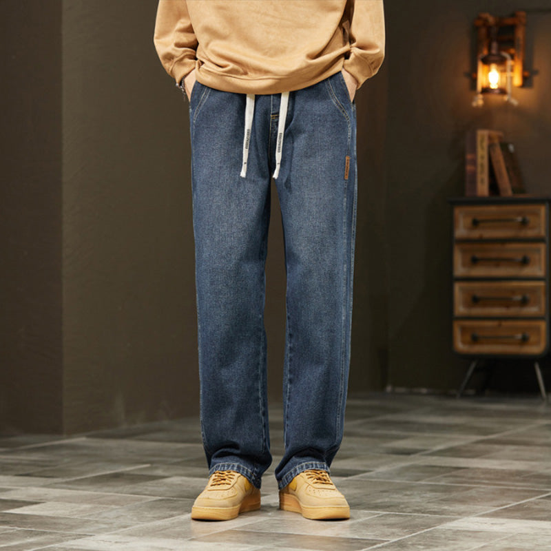 Denmoor — Men's Relaxed Straight-Leg Denim Jeans