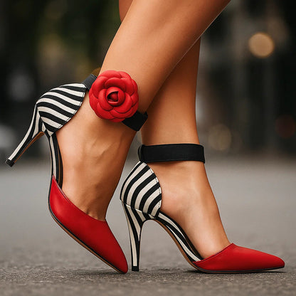 Angelique - Comfortable Floral Elegance Heels