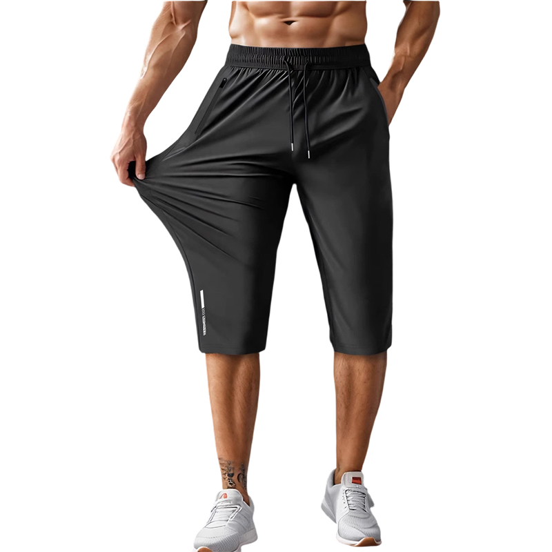 Kastoria — Quick-Dry Athletic Capri Pants with Zip Pockets