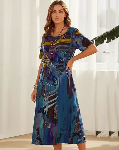 Tropicelle — Flowy Tropical Maxi Dress
