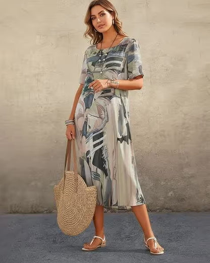 Tropicelle — Flowy Tropical Maxi Dress