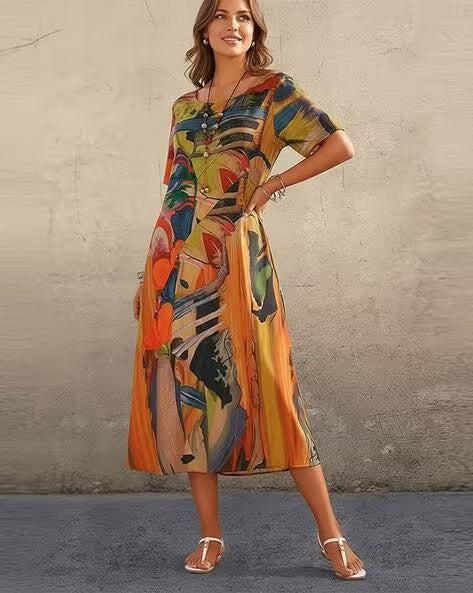 Tropicelle — Flowy Tropical Maxi Dress