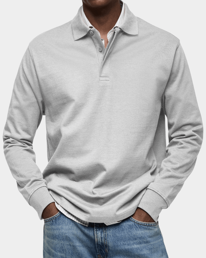 Comfortable Spring Polo with Long Sleeves