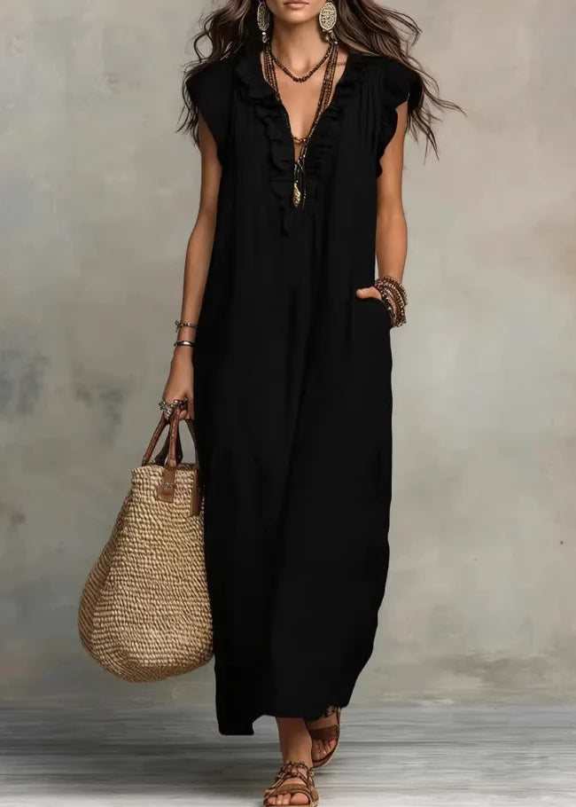 Érenia  — Fluid Bohemian Midi Dress