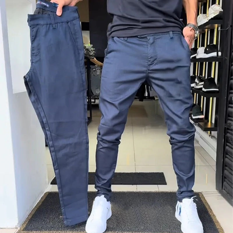 Gravio — Men's Slim-Fit Casual Trousers