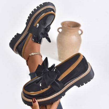 Lucente Loafers — Bowknot Slip-On