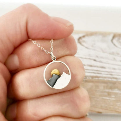 Mountain Pendant Necklace — Nature Inspired