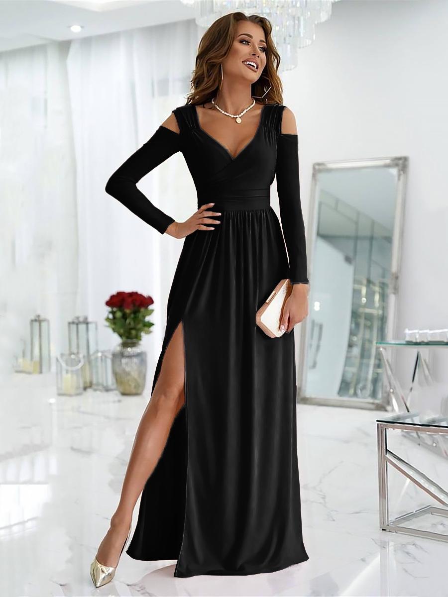 Kyra — Draped Formal Evening Gown
