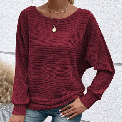 Cassalyn — Batwing-Sleeve Knit Pullover