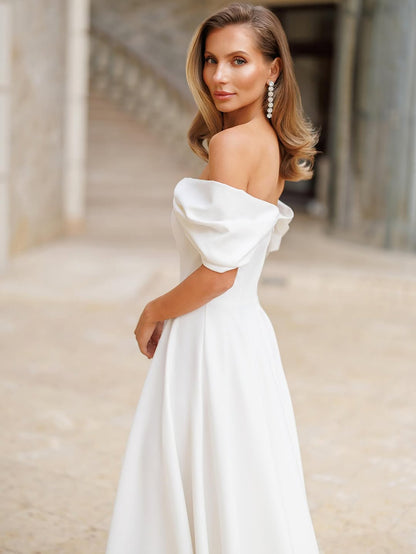 Deliha — Flowy Off-Shoulder Dress