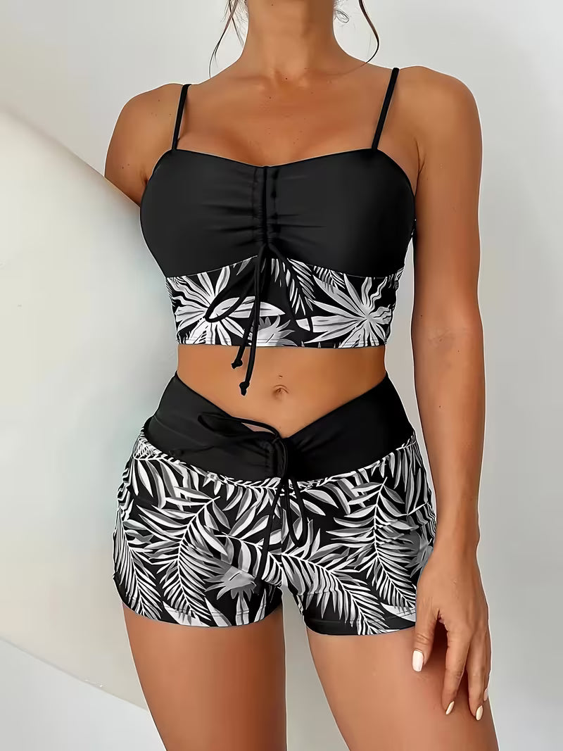 Elorè — Women's High-Waist Printed Bikini Set