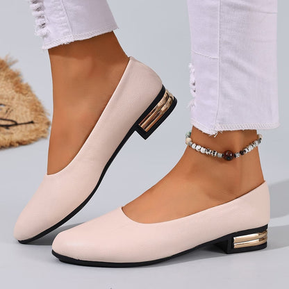 Women's Leather Comfortable Flat Loafers - Comfortable Loafers