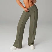 Women's Solid Color Straight Leg Pants