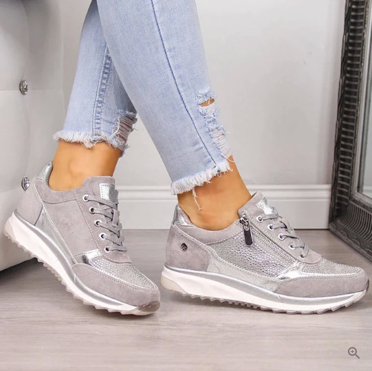 Elegant Women's Comfortable Shoes - Graceful Low Heel