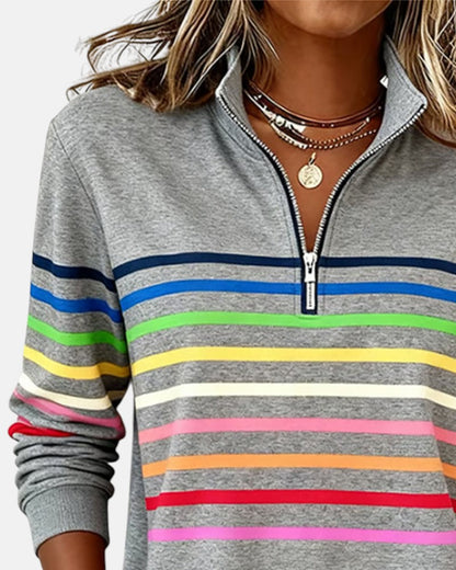 Nina - Comfortable Striped Jumper