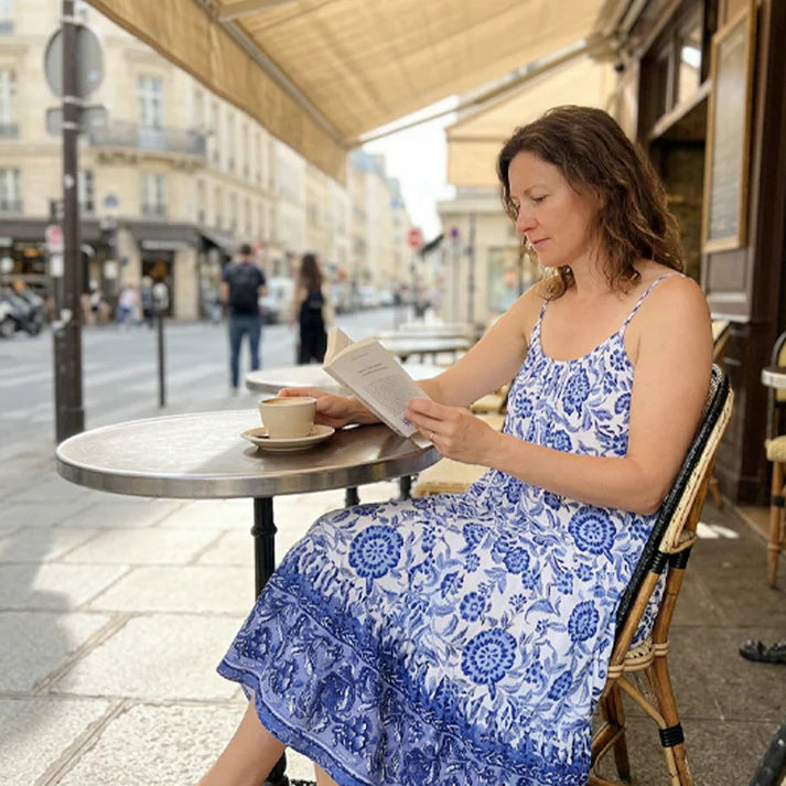 Fleurine — Floral-Print Camisole Slip Dress