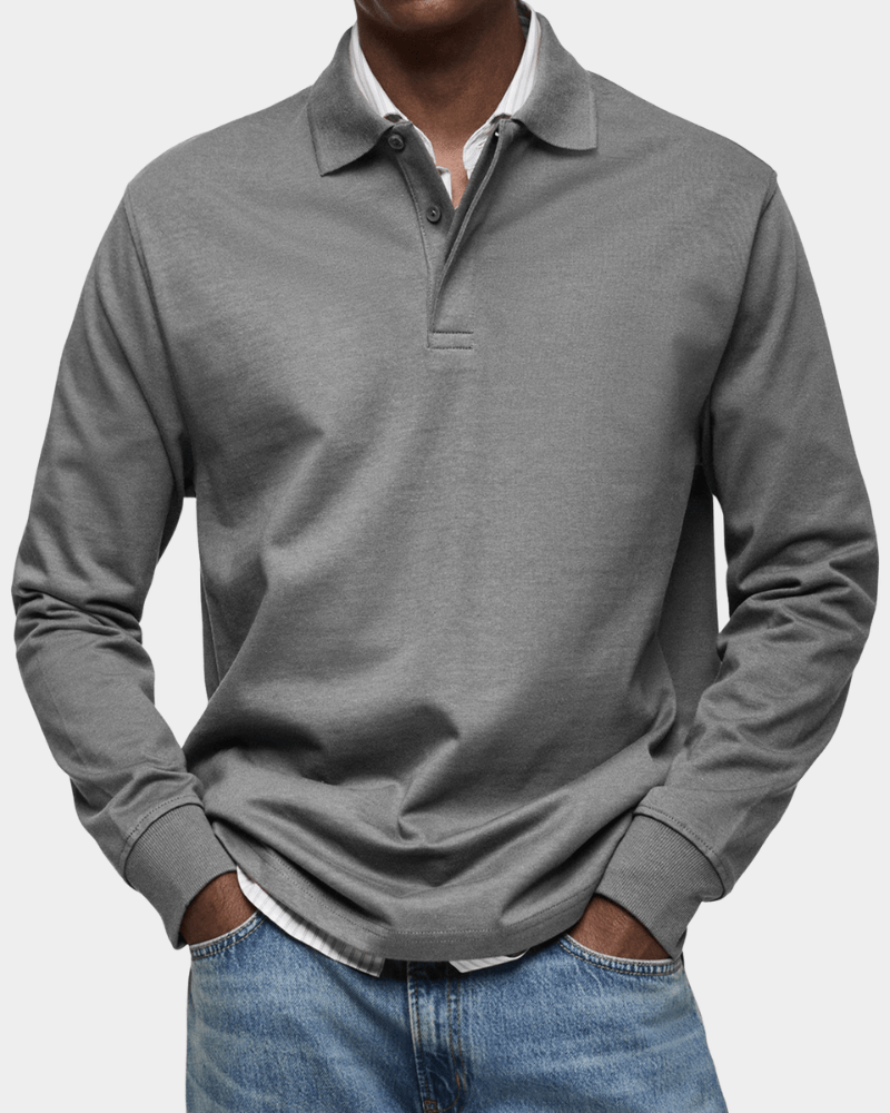Comfortable Spring Polo with Long Sleeves