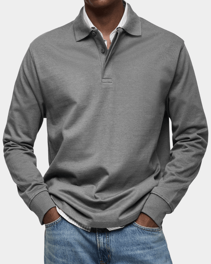 Comfortable Spring Polo with Long Sleeves