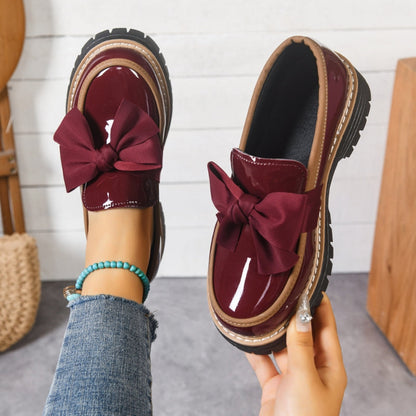 Lucente Loafers — Bowknot Slip-On