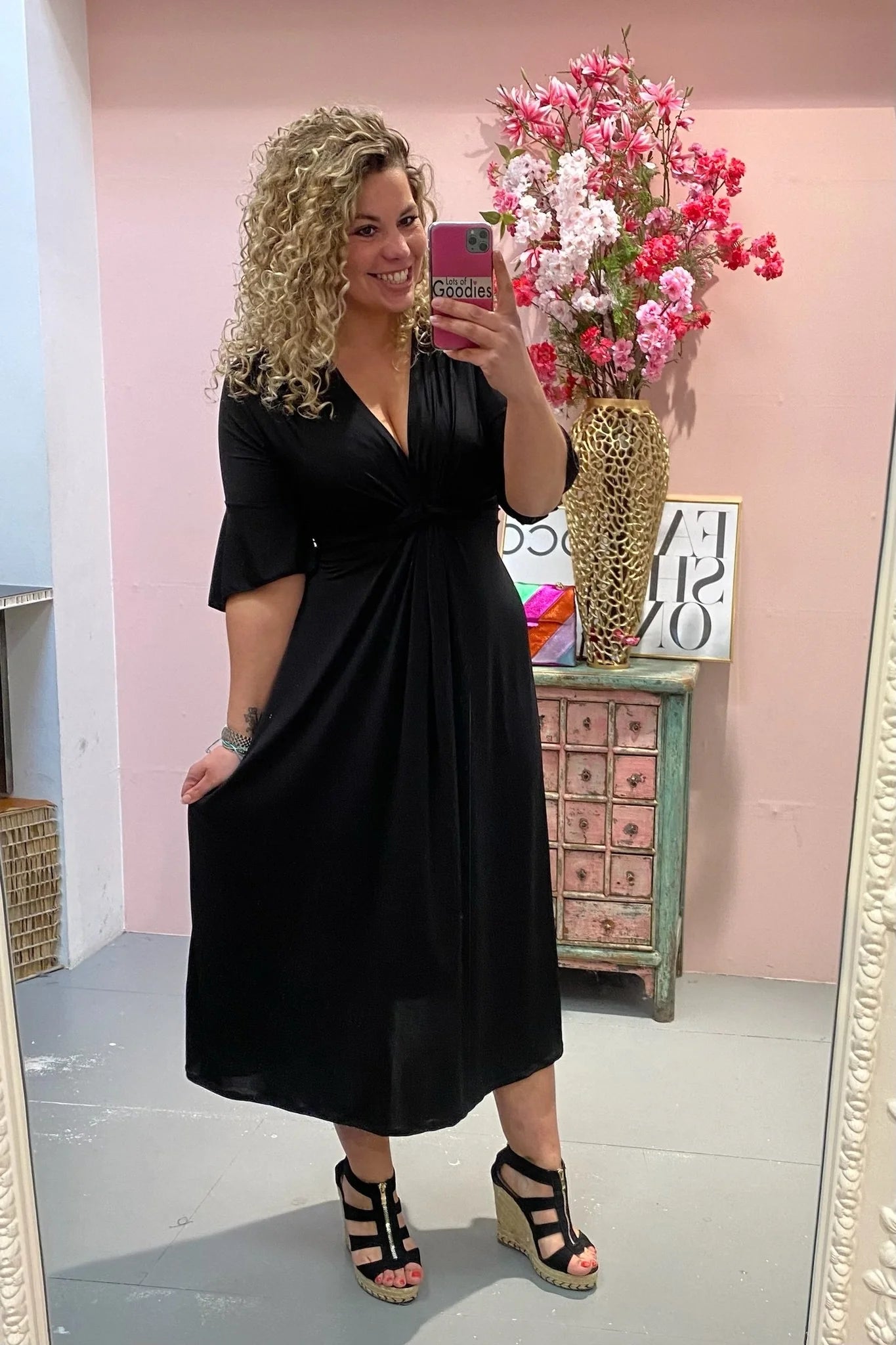 Solane — Curvy Knotted Wrap Dress