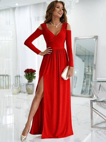 Kyra — Draped Formal Evening Gown