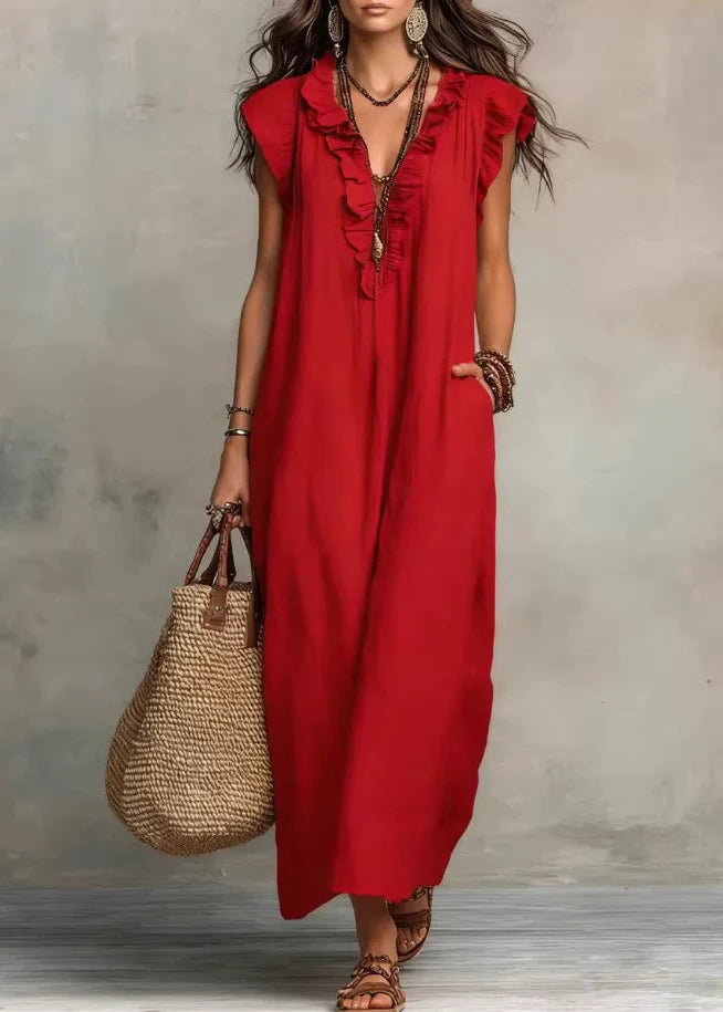 Érenia  — Fluid Bohemian Midi Dress