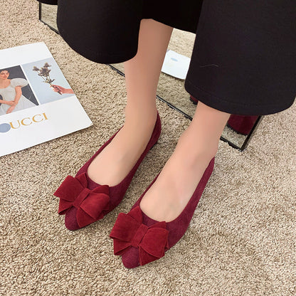 Bow Elegant Chunky Heel Square-Toe High Heels - Elegant Women Shoes