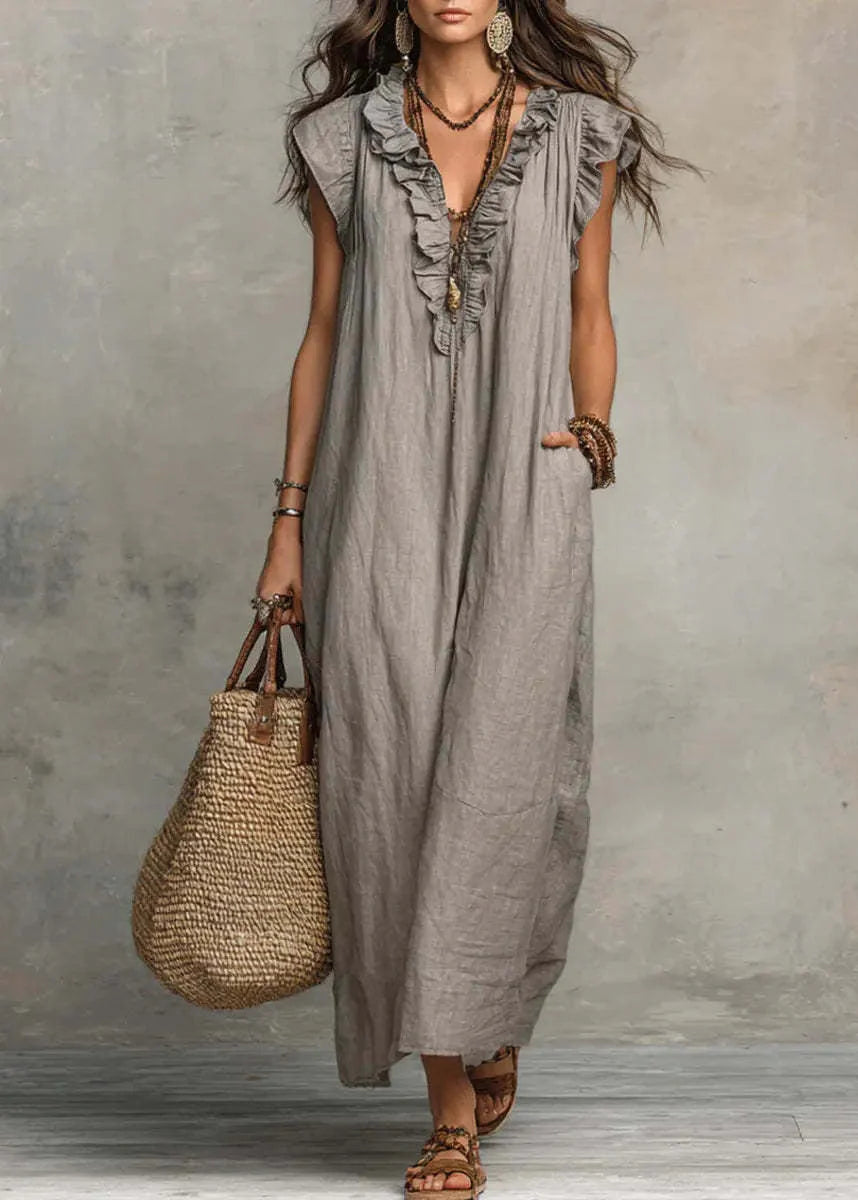 Érenia  — Fluid Bohemian Midi Dress