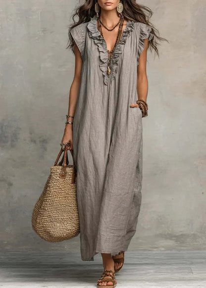 Érenia  — Fluid Bohemian Midi Dress