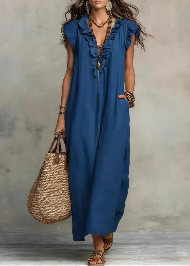 Érenia  — Fluid Bohemian Midi Dress