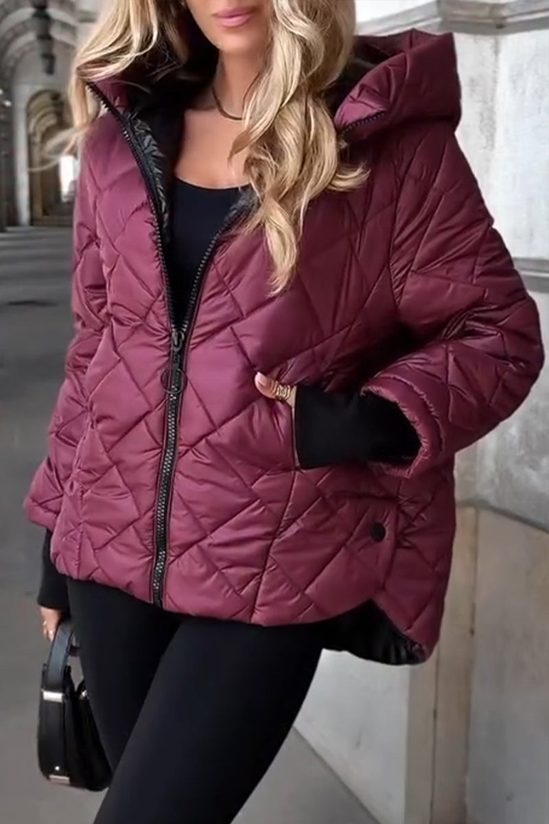 Women's Hooded Cotton Jacket - Comfortable Everyday Wear