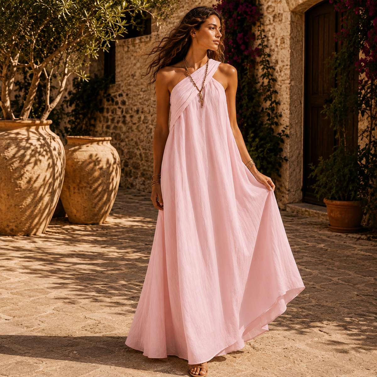 Elvera –Wrap Maxi Dress