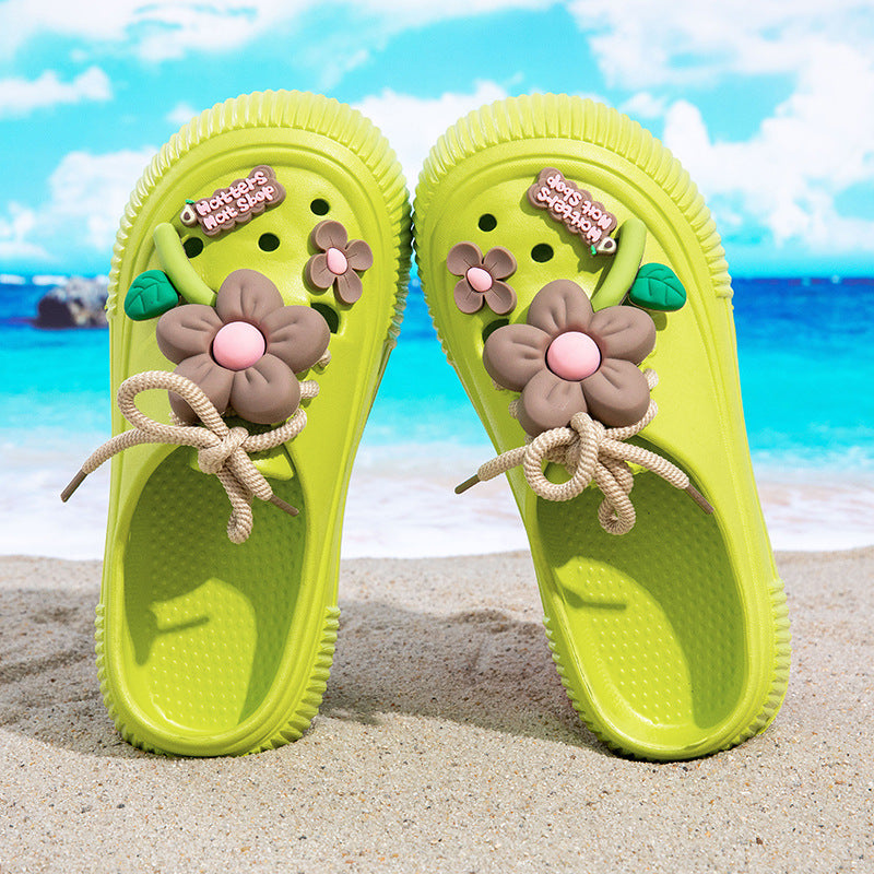 Fève — Women's Arch-Support Floral Slides