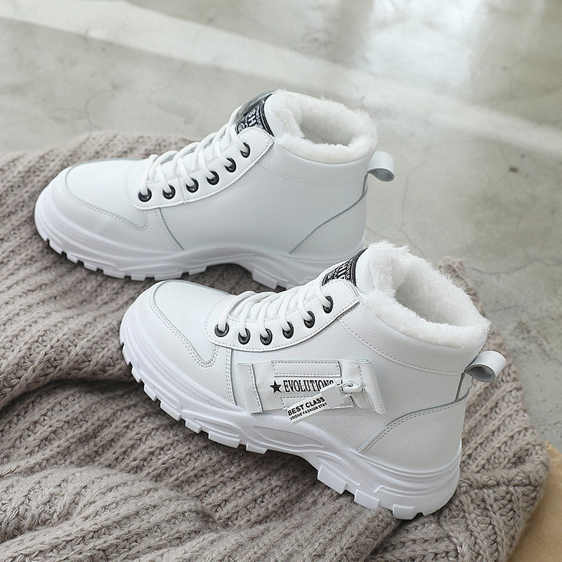 Waterproof Lace-Up Ankle Boots
