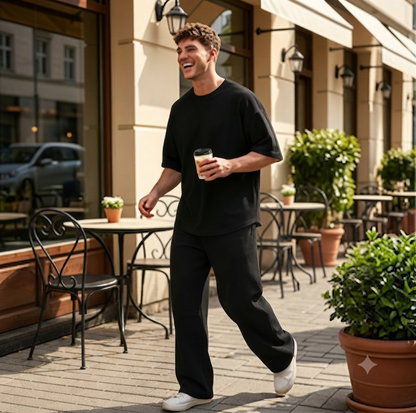 Marchevio — Two-Piece Tee & Wide-Leg Pants Set