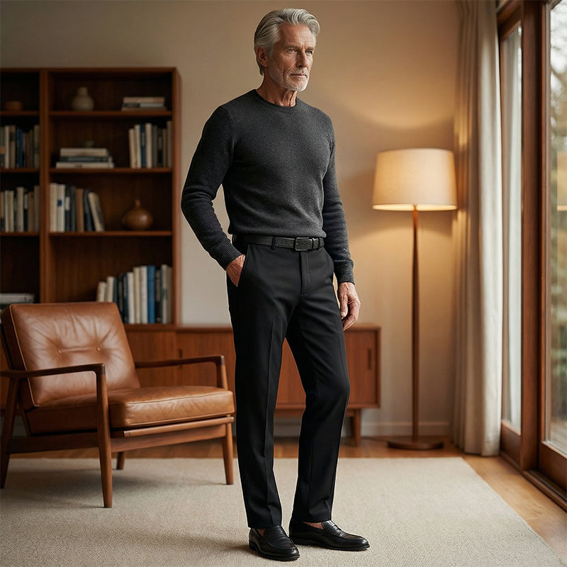 Men's Classic Casual Pants with High Elasticity