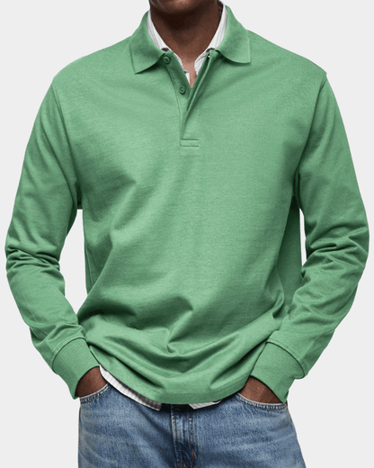 Comfortable Spring Polo with Long Sleeves