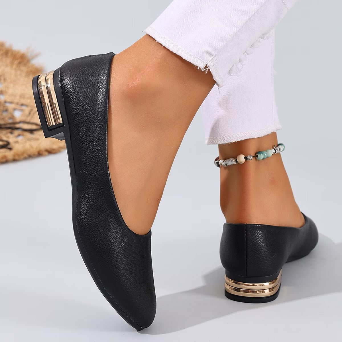 Women's Leather Comfortable Flat Loafers - Comfortable Loafers