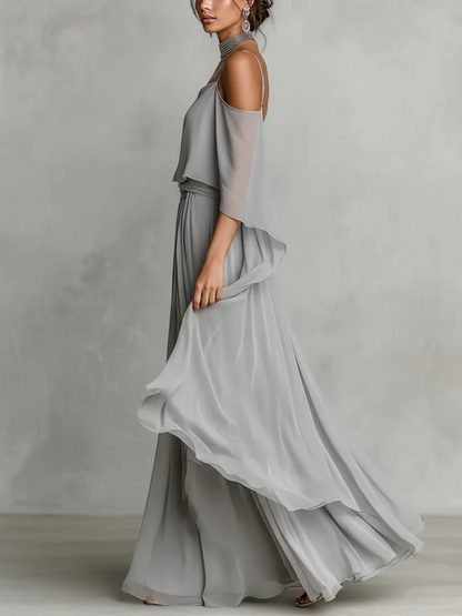 Isabela —  Chiffon Cami & Wide-Leg Trouser Set