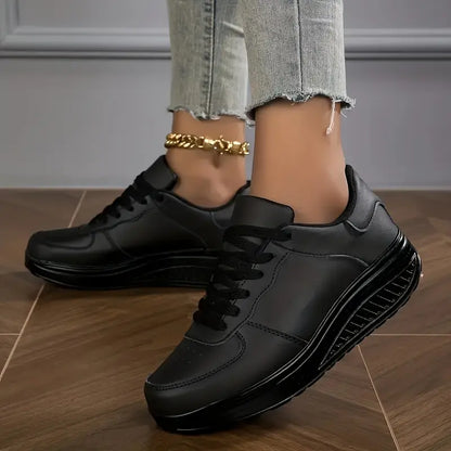 Elegant Comfy Shoes - Comfortable Casual Fashion Wedge Sneakers