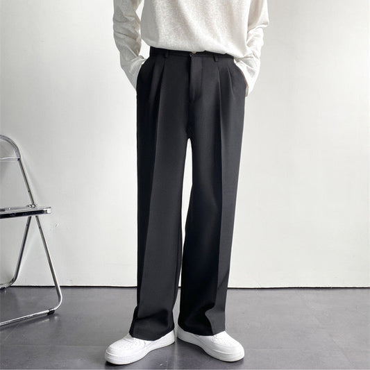 Fitted Pleated Trouser