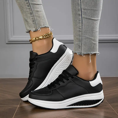 Elegant Comfy Shoes - Comfortable Casual Fashion Wedge Sneakers